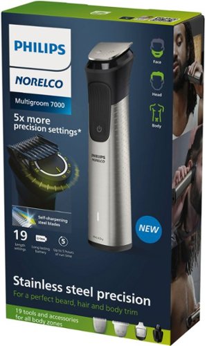 Philips Norelco Multigroom Series 7000, Mens Grooming Kit with Trimmer - Silver GLOBAL SHIPPING