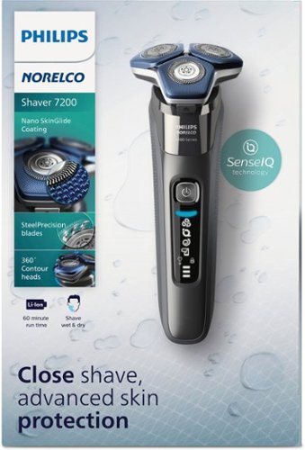 Philips Norelco Shaver 7200, Rechargeable Wet & Dry Electric Shaver with SenseIQ Technology and Pop-up Trimmer - Black SHOP ONLINE