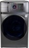 GE Profile - 4.8 cu. ft. UltraFast Combo Electric Washer & Dryer with Ventless Heat Pump Technology - Carbon Graphite-Front_Standard 