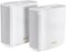 ASUS - ZenWiFi XT9 AX7800 Tri-Band Mesh Wi-Fi 6 Router (2-Pack) - White-Front_Standard