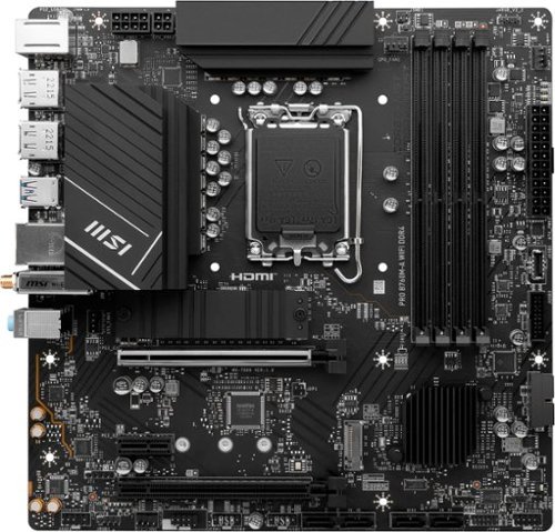 MSI PRO B760M-A WIFI DDR4 (Socket LGA 1700) Intel B760 mATX DDR4 Wi-Fi 6E Motherboard - Black WORLDWIDE DELIVERY