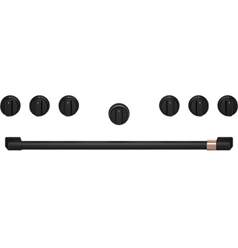 Café - Handle and Knob Set for 36" Pro Range and Rangetop - Flat Black