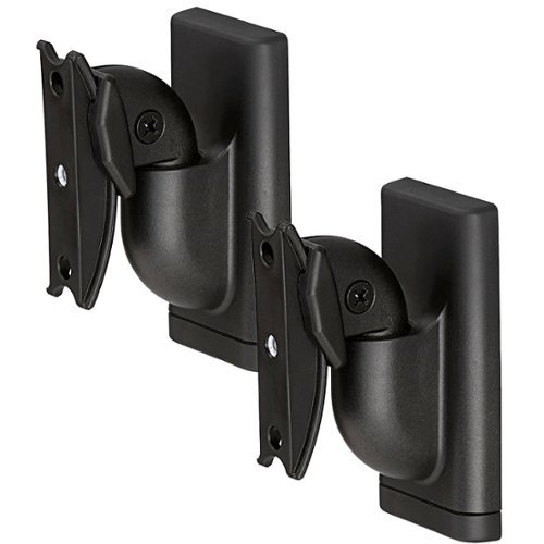 Sanus - Universal Wireless Speaker Wall Mount for Speakers up to 10 lbs. (Pair) - Black