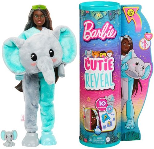 

Barbie - Color Reveal Jungle Series Elephant 11.5" Doll