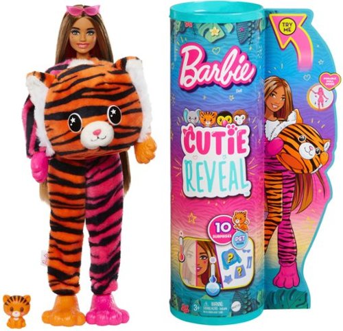 Barbie - Cutie Reveal Jungle Series Tiger 11.5" Doll
