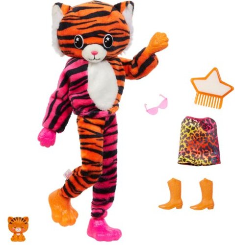 Barbie Cutie Reveal Jungle Series Tiger 11.5 Doll GLOBAL SHIPPING