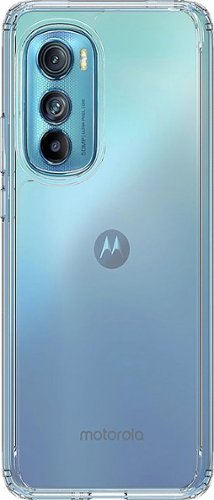 

SaharaCase - Hybrid-Flex Hard Shell Series Case for Motorola Edge (2022) - Clear