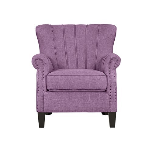 

Handy Living - Gilcrest Linen Armchair - Light Purple