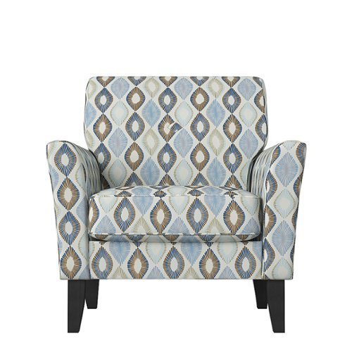 

Handy Living - Adrian Flared Arm Transitional Armchair - Blue