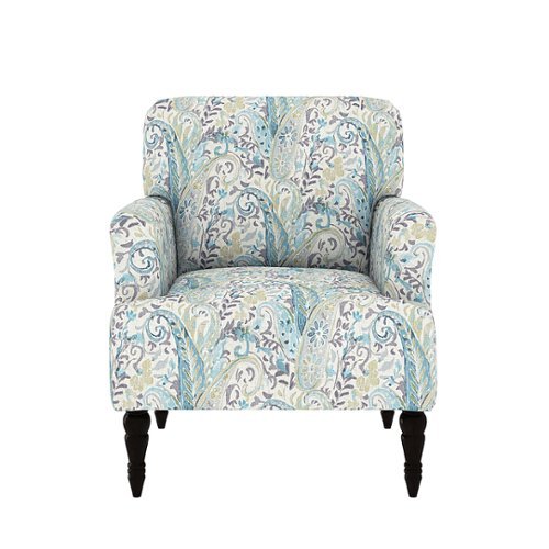 Handy Living - Everlee Transitional Upholstered Armchair - Sky Paisley