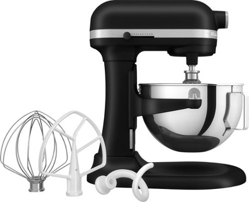 KitchenAid 5.5qt Bowl-Lift Stand Mixer - KSM55 - Black Matte: 11 Speeds, 500W, Stainless Steel, Dishwasher-Safe Parts