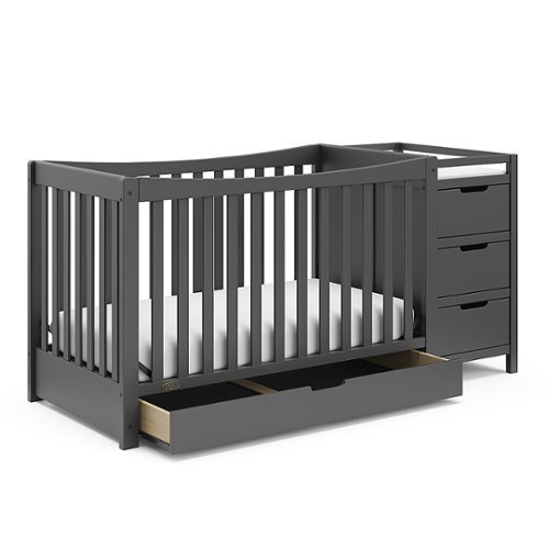 

Graco - Remi 4-in-1 Convertible Crib and Changer - Gray
