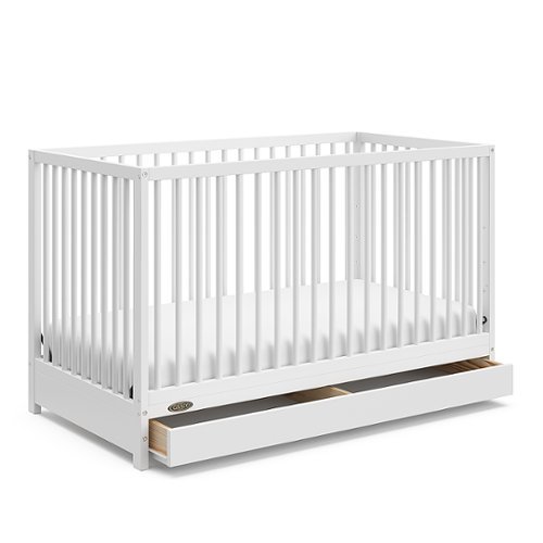 

Graco - Teddi 5-in-1 Convertible Crib with Drawer - White