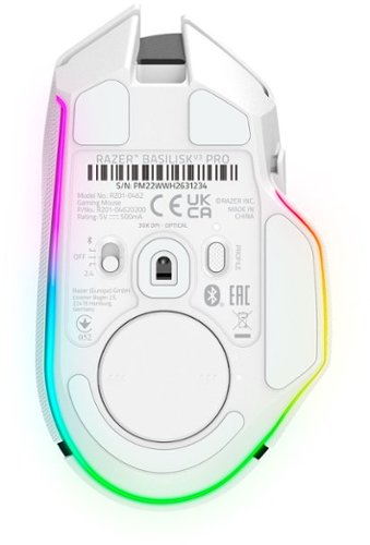 RAZER BASILISK V3 PRO CUSTOMIZABLE WIRELESS GAMING MOUSE WITH RAZER HYPERSCROLL TILT WHEEL - WHITE BUY IN DUBAI