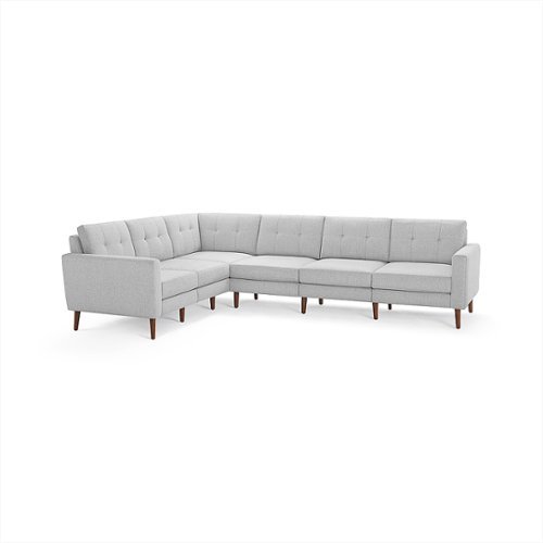 

Burrow - Mid-Century Nomad 6-Seat Corner Sectional - Crushed Gravel