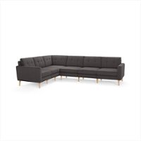 Burrow - Mid-Century Nomad 6-Seat Corner Sectional - Charcoal
