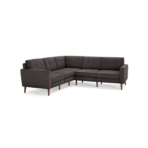 

Burrow - Mid-Century Nomad 5-Seat Corner Sectional - Charcoal