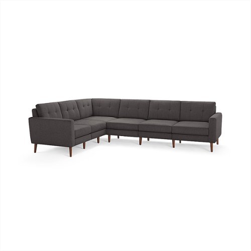 

Burrow - Mid-Century Nomad 6-Seat Corner Sectional - Charcoal