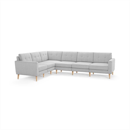 

Burrow - Mid-Century Nomad 6-Seat Corner Sectional - Crushed Gravel