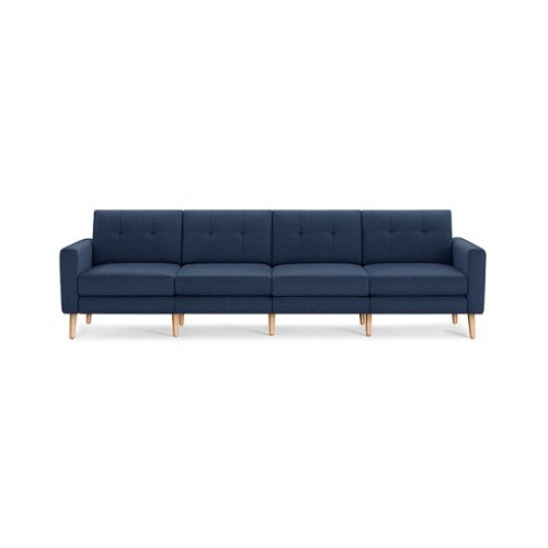

Burrow - Mid-Century Nomad King Sofa - Navy Blue
