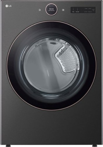 Photos - Tumble Dryer LG  7.4 Cu. Ft. Smart Electric Dryer with Steam and Sensor Dry - Black St 