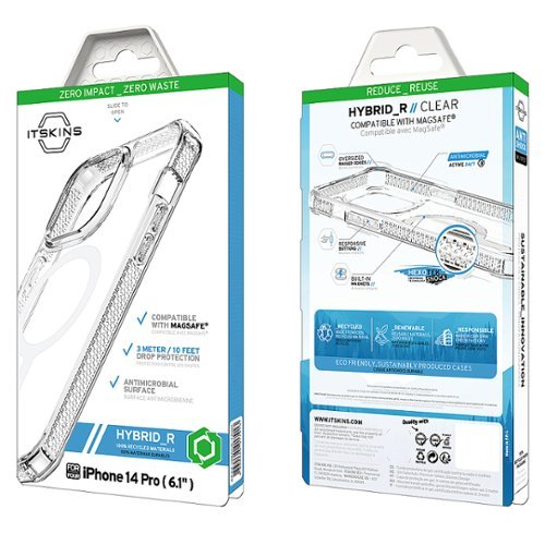 Itskins Hybrid R Clear MagSafe Case for Apple iPhone 14 Pro - Clear HOW TO BUY