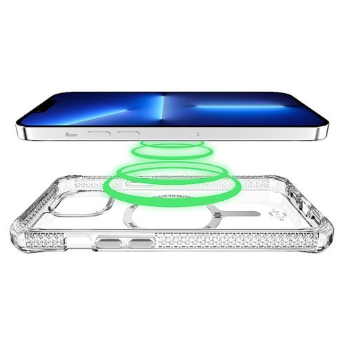 Itskins Hybrid R Clear MagSafe Case for Apple iPhone 14 / 13 - Clear GLOBAL SHIPPING