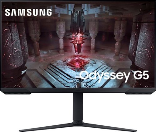 Samsung - Odyssey G51C 32"  QHD FreeSync Premium Gaming Monitor with HDR10,(DisplayPort, HDMI) - Black