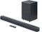 JBL - 2.1 Channel Soundbar with Wireless Subwoofer - Black-Front_Standard