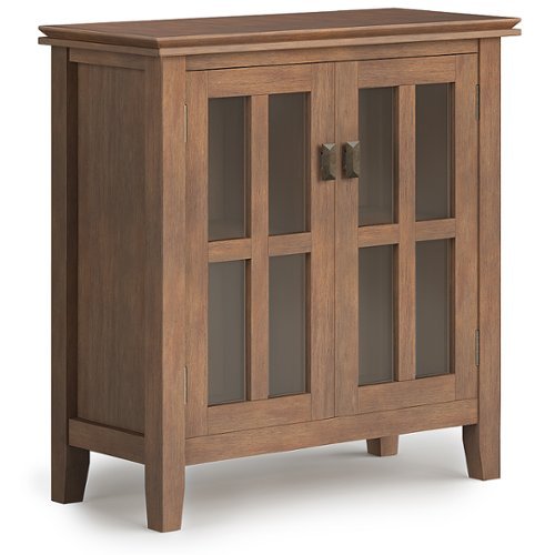 

Simpli Home - Artisan Low Storage Cabinet - Rustic Natural Aged Brown