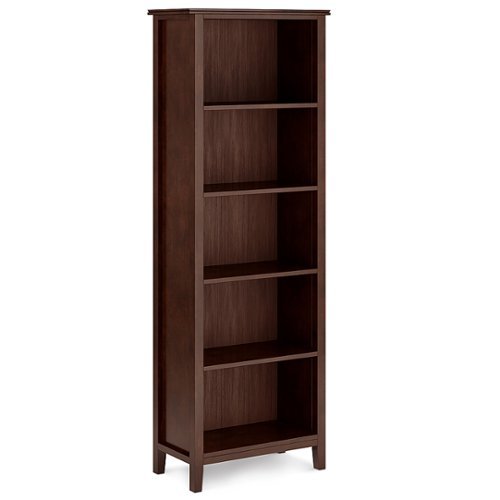 Simpli Home - Artisan 5 Shelf Bookcase - Russet Brown