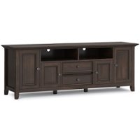 Simpli Home - Amherst Solid Wood 72 inch Wide TV Media Stand For TVs up to 80 inches - Brunette Brown