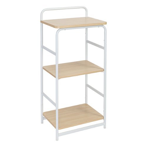 

Honey-Can-Do - 3-Tier Wood and Metal Small Shelf - White