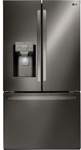 Photos - Fridge LG  27.7 Cu. Ft. French Door Smart Refrigerator with External Ice and Wat 