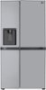 LG - 27.6 Cu. Ft. Side-by-Side Smart Refrigerator - Stainless Steel-Front_Standard