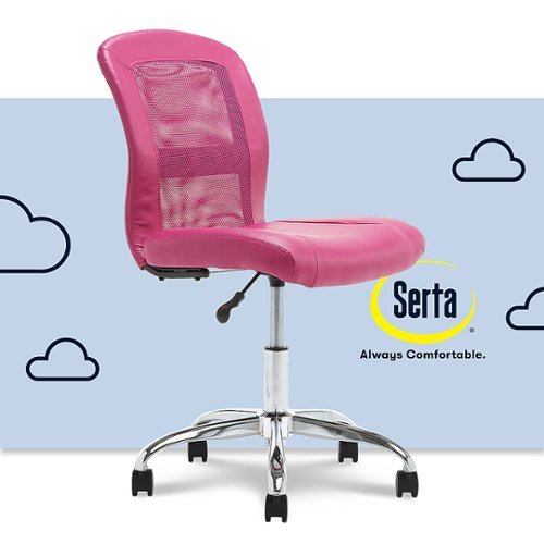 

Serta - Essentials Mesh Task Office Chair - Electric Pink