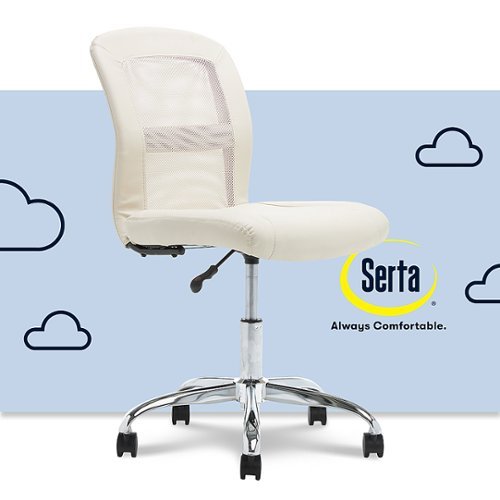 

Serta - Essentials Mesh Task Office Chair - Ivory