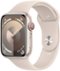 Apple GS Cert Refurb Watch Series 9 GPS + Cell 45mm Starlight Aluminum Case w/ Starlight Sport Band S/M Starlight 2023 - Starlight - (2023)-Front_Standard