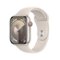 Apple - Watch Series 9 (GPS + Cellular) 45mm Aluminum Case with Sport Band with Blood Oxygen - M/L - Starlight - (2023)-Front_Standard 