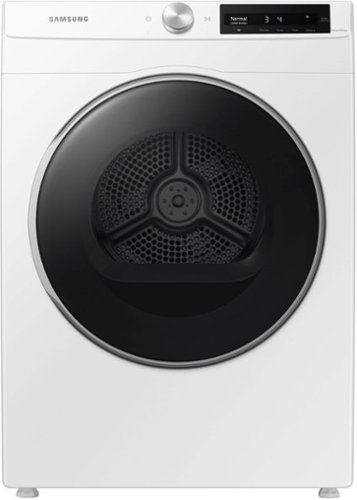 Samsung - Open Box 4.0 cu. ft. Electric Dryer with AI Smart Dial and Wi-Fi Connectivity - White