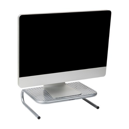 

Mind Reader - Elevate Collection Ventilated Monitor Stand - Silver