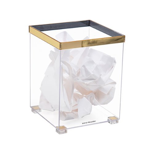 

Mind Reader - Cosmopolitan CollectionWastepaper Basket - Gold