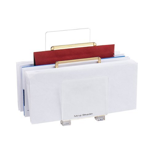 

Mind Reader - Cosmopolitan Collection 3-Tier Mail Sorter - Gold