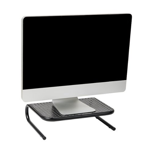 

Mind Reader - Elevate Collection Adjustable Height Monitor Stand - Black
