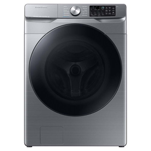 Samsung - Open Box 4.5 cu. ft. Large Capacity Smart Front Load Washer with Super Speed Wash - Platinum