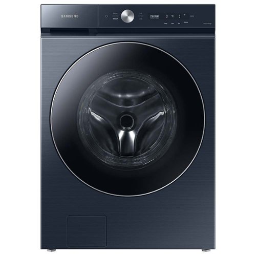 Samsung - Open Box BESPOKE 5.3 cu. ft. Ultra Capacity Front Load Washer with AI OptiWash and Auto Dispense - Brushed Navy