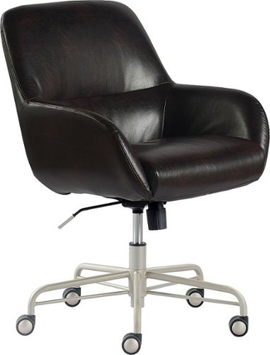 

Finch - Forester Modern Bonded Leather Office Chair - Dark Brown