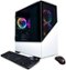 CyberPowerPC - Gamer Master Gaming Desktop - AMD Ryzen 5 7600 - 16GB Memory - NVIDIA GeForce RTX 3060 - 500GB SSD - White-Angle_Standard