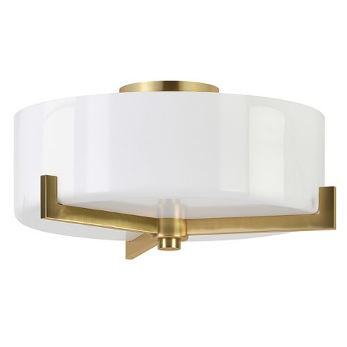 

Camden&Wells - Hamlin Semi Flush Mount Light - Brushed Brass