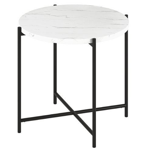 

Camden&Wells - Loretta Side Table - Blackened Bronze/Faux Marble